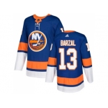 Men Adidas New York Islanders #13 Mathew Barzal Royal Blue Home Authentic Stitched NHL Jersey