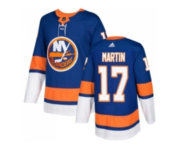 Men Adidas New York Islanders #17 Matt Martin Royal Blue Home Authentic Stitched NHL Jersey