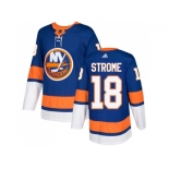 Men Adidas New York Islanders #18 Ryan Strome Royal Blue Home Authentic Stitched NHL Jersey