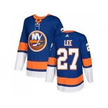 Men Adidas New York Islanders #27 Anders Lee Royal Blue Home Authentic Stitched NHL Jersey