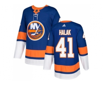 Men Adidas New York Islanders #41 Jaroslav Halak Royal Blue Home Authentic Stitched NHL Jersey