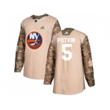 Men Adidas New York Islanders #5 Denis Potvin Camo Authentic 2017 Veterans Day Stitched NHL Jersey