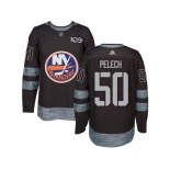 Men Adidas New York Islanders #50 Adam Pelech Black 1917-2017 100th Anniversary Stitched NHL Jersey