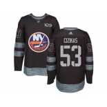 Men Adidas New York Islanders #53 Casey Cizikas Black 1917-2017 100th Anniversary Stitched NHL Jersey