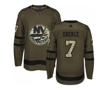 Men Adidas New York Islanders #7 Jordan Eberle Green Salute to Service Stitched NHL Jersey