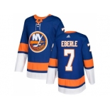 Men Adidas New York Islanders #7 Jordan Eberle Royal Blue Home Authentic Stitched NHL Jersey