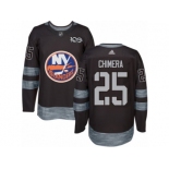 Men's Adidas New York Islanders #25 Jason Chimera Authentic Black 1917-2017 100th Anniversary NHL Jersey