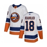 Men's Islanders #18 Anthony Beauvillier White Road Authentic Stitched Hockey Jersey