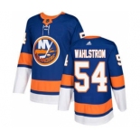 Men's Islanders #54 Oliver Wahlstrom Royal Blue Home Authentic Stitched Hockey Jersey