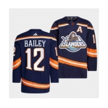 Men's New York Islanders #12 Josh Bailey 2022 Navy Reverse Retro 2.0 Stitched Jersey