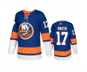 Men's New York Islanders #17 Matt Martin Royal Stitched Jersey