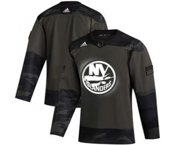 Men's New York Islanders 2019 Veterans Day Authentic Practice Hockey Jersey Camo