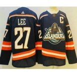 Men's New York Islanders #27 Anders Lee Blue 2022 Reverse Retro Stitched Jersey