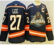 Men's New York Islanders #27 Anders Lee Blue 2022 Reverse Retro Stitched Jersey