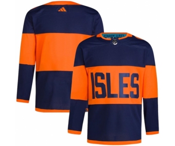 Men's New York Islanders Blank Navy 2024 Stadium Series Stitched Jersey