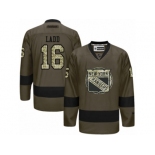 Men's Reebok New York Islanders #16 Andrew Ladd Authentic Green Salute to Service NHL Jersey