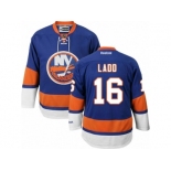 Men's Reebok New York Islanders #16 Andrew Ladd Authentic Royal Blue Home NHL Jersey