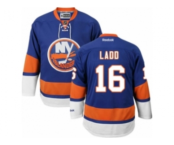 Men's Reebok New York Islanders #16 Andrew Ladd Authentic Royal Blue Home NHL Jersey