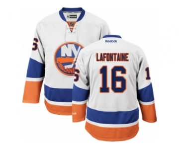 Men's Reebok New York Islanders #16 Pat LaFontaine Authentic White Away NHL Jersey