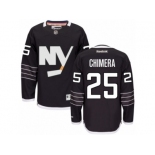 Men's Reebok New York Islanders #25 Jason Chimera Authentic Black Third NHL Jersey