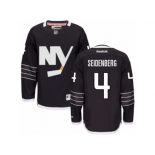 Men's Reebok New York Islanders #4 Dennis Seidenberg Authentic Black Third NHL Jersey