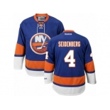 Men's Reebok New York Islanders #4 Dennis Seidenberg Authentic Royal Blue Home NHL Jersey