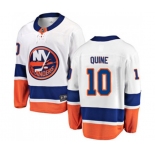 New York Islanders #10 Alan Quine Fanatics Branded White Away Breakaway NHL Jersey