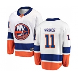 New York Islanders #11 Shane Prince Fanatics Branded White Away Breakaway NHL Jersey