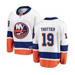 New York Islanders #19 Bryan Trottier Fanatics Branded White Away Breakaway NHL Jersey