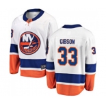 New York Islanders #33 Christopher Gibson Fanatics Branded White Away Breakaway NHL Jersey