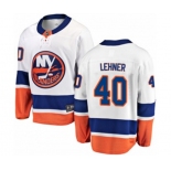 New York Islanders #40 Robin Lehner Fanatics Branded White Away Breakaway NHL Jersey