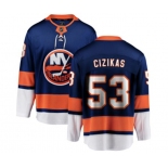 New York Islanders #53 Casey Cizikas Fanatics Branded Royal Blue Home Breakaway NHL Jersey