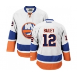 Reebok New York Islanders #12 Josh Bailey Authentic White Away NHL Jersey