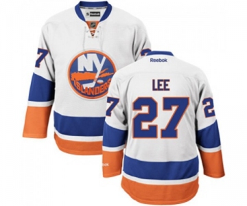 Reebok New York Islanders #27 Anders Lee Authentic White Away NHL Jersey