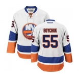 Reebok New York Islanders #55 Johnny Boychuk Authentic White Away NHL Jersey