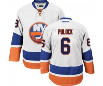 Reebok New York Islanders #6 Ryan Pulock Authentic White Away NHL Jersey