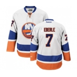 Reebok New York Islanders #7 Jordan Eberle Authentic White Away NHL Jersey