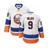 Reebok New York Islanders #9 Clark Gillies Authentic White Away NHL Jersey