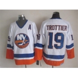 nhl jerseys new york islanders #19 trottier white[patch A]