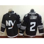 nhl jerseys new york islanders #2 leddy black[2015 new][leddy]