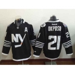 nhl jerseys new york islanders #21 okposo black[2015 new][patch A]