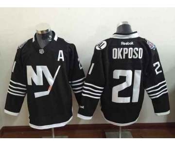 nhl jerseys new york islanders #21 okposo black[2015 new][patch A]