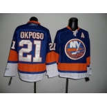 nhl jerseys new york islanders #21 okposo lt.blue