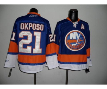 nhl jerseys new york islanders #21 okposo lt.blue