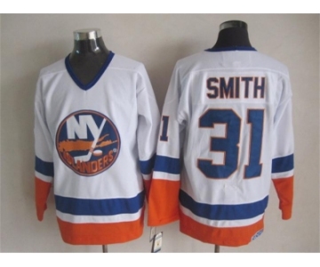 nhl jerseys new york islanders #31 smith white