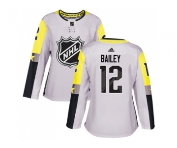 Women Adidas New York Islanders #12 Josh Bailey Gray 2018 All-Star Metro Division Authentic Stitched NHL Jersey