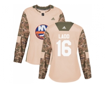 Women Adidas New York Islanders #16 Andrew Ladd Camo Authentic 2017 Veterans Day Stitched NHL Jersey