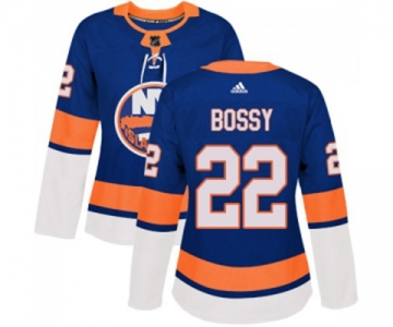 Women Adidas New York Islanders #22 Mike Bossy Authentic Royal Blue Home NHL Jersey