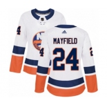 Women Adidas New York Islanders #24 Scott Mayfield Authentic White Away NHL Jersey