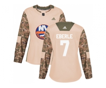 Women Adidas New York Islanders #7 Jordan Eberle Camo Authentic 2017 Veterans Day Stitched NHL Jersey